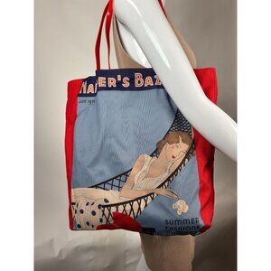 Harper's Bazaar Estee Lauder July 1930 Retro Magazine Graphic Tote Shoulder Bag